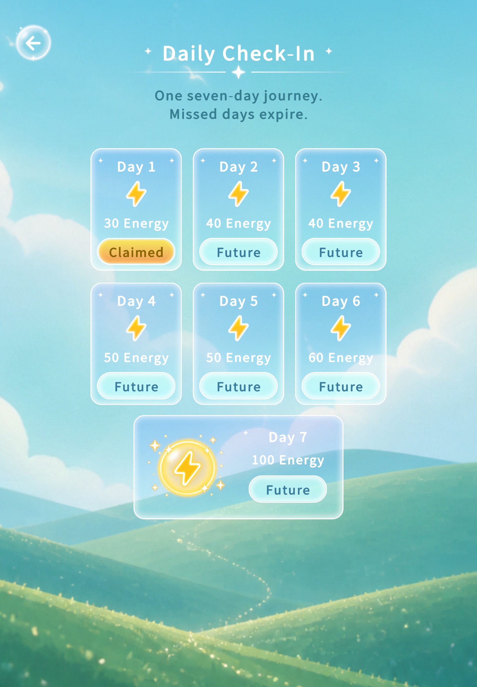 Mahjong Blitz daily check-in rewards